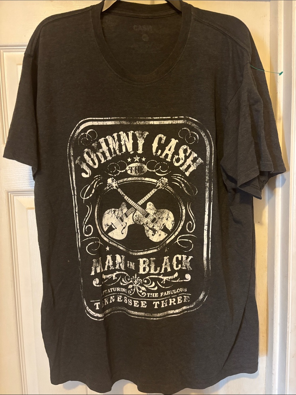Johnny Cash Graphic Short Sleeve Tee - Black Size 2XL